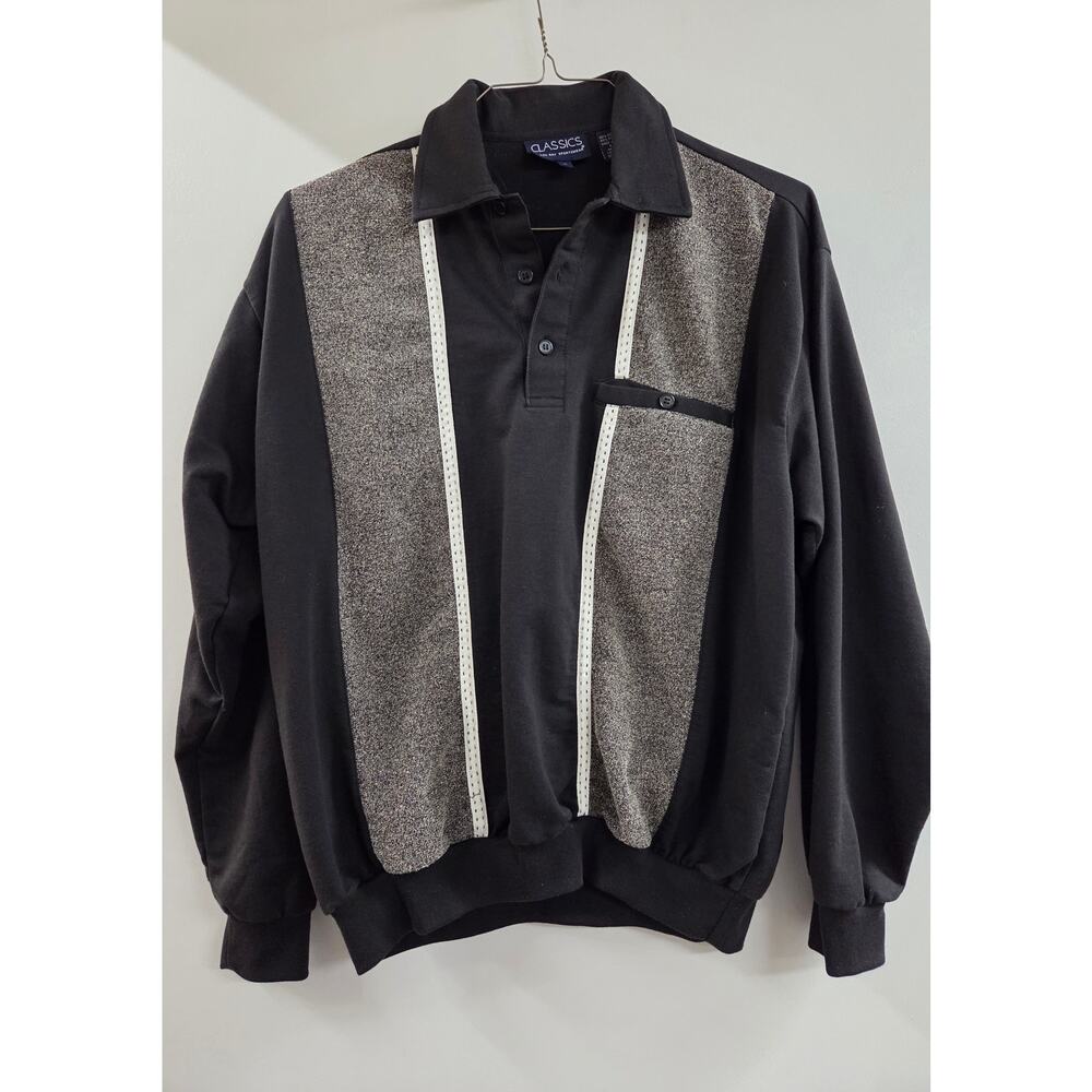 Shirt Falcon Bay Classics Men's Banded Waist, Long Sleeve Pullover   Lg.